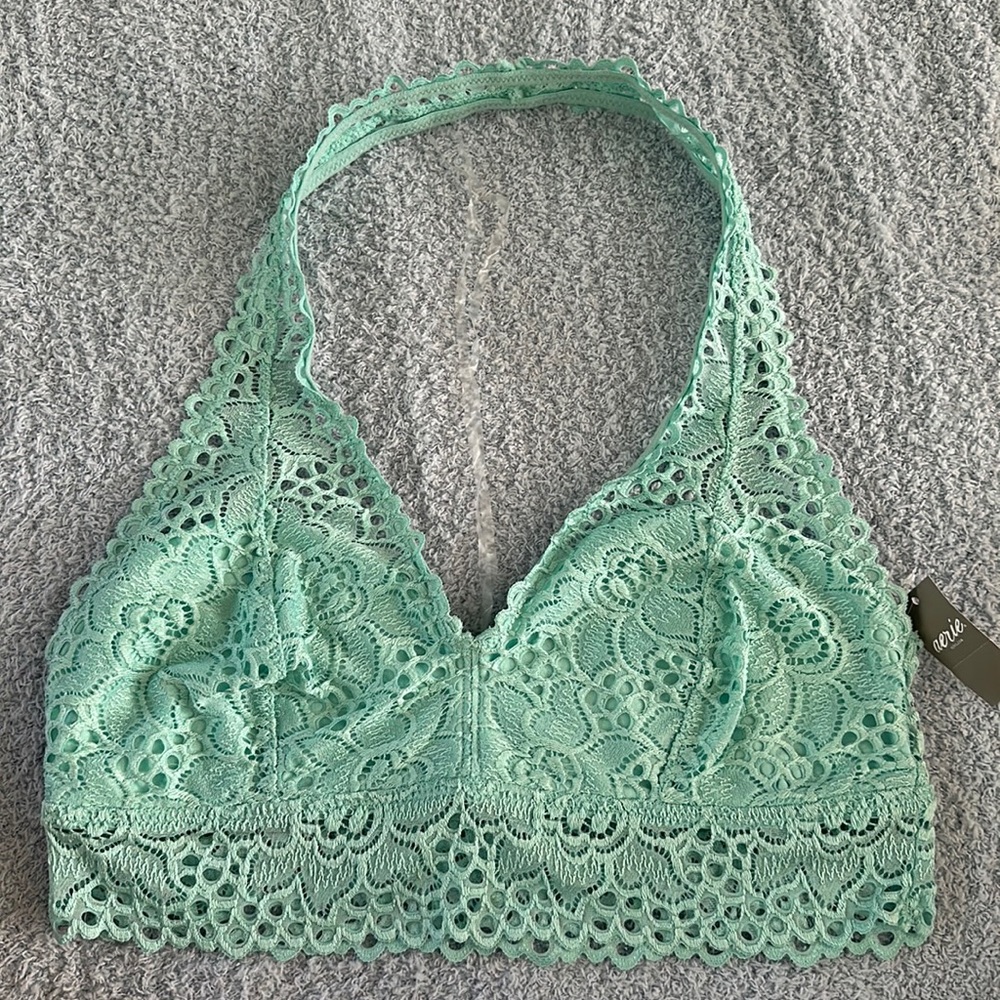 Aerie halter bralette size L NWT